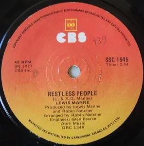 Restless People  + With My Feet Planted Firmly In the Sky — Lewis Manne