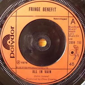 All In Vain + Judas My Brother — Fringe Benefit
