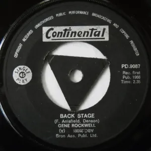 Back Stage — Gene Rockwell