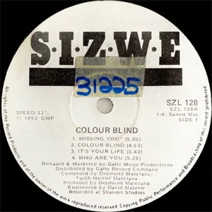 Colour Blind album cover